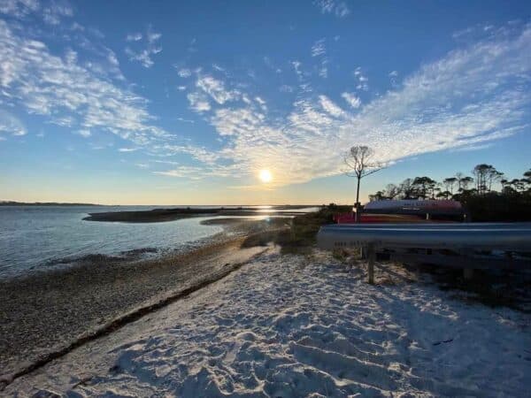 Boats on the shore at St George Island