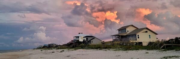 Homes on the Beach of St George Island